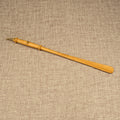 Long Handmade Cherry Wood Shoehorn with Intricate Handle and Leather Strap, Made in Scotland