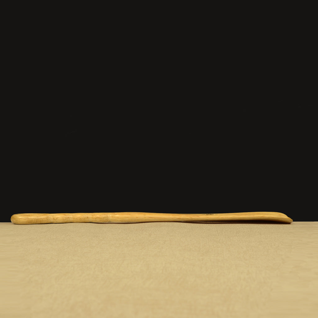 Medium Size Handmade Oak Shoehorn with Twisty Handle Design, Made in Scotland