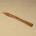 Medium Size Handmade Walnut Shoehorn with Leather Strap, Made in Scotland